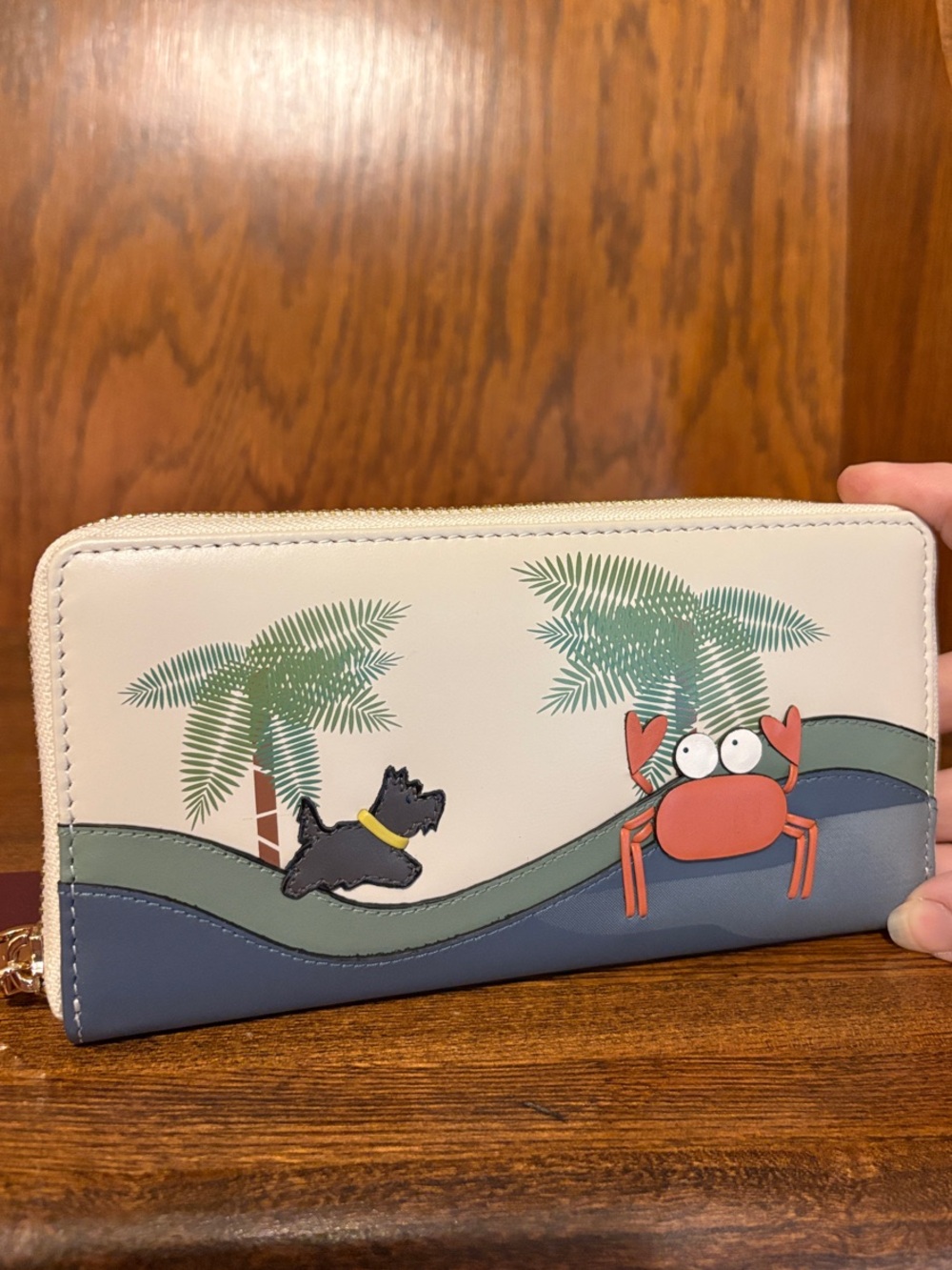 NWT-Radley London-Clawde Crab 🦀 Large Zip Around Wallet-$148 - Picture 3 of 11